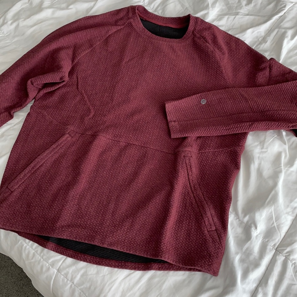 At Ease Crew Sweater Lululemon Red Large